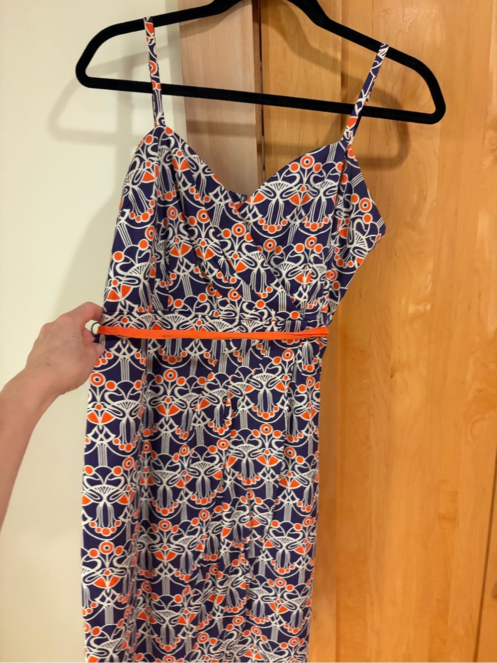 Brooklyn Industries deep purple & Orange dress